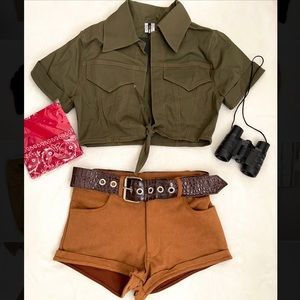 Safari costume. Size XS/S.